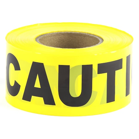 L.H. Dottie 3'' X 300' Yellow Barricade Tape (Caution Caution Caution)